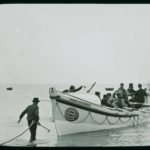 Bembridge lifeboat, Queen Victoria, coming back ashore after lifeboat practice