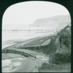 The seafront at Shanklin as viewed from the cliffs above Small Hope Beach