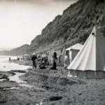 Tents on the beach at Sandown