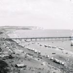 Sandown Bay and Pier from the cliffs with Culver Cliff in the distance