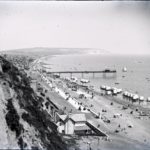 Sandown Bay and Pier from the cliffs with Culver Cliff in the distance