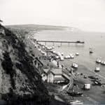 View of Sandown Bay from the cliffs with Culver Cliff in the background