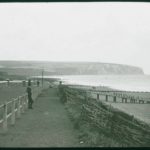 Yaverland and Culver Cliff viewed from Culver Parade in front of Sandown Barracks