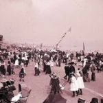 Crowds on Sandown Esplanade