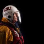 Steve Simmonds, Coxswain at Bembridge Lifeboat Station. In full ALB kit and helmet