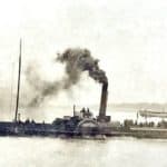 Paddle steamer 'Bembridge' under steam