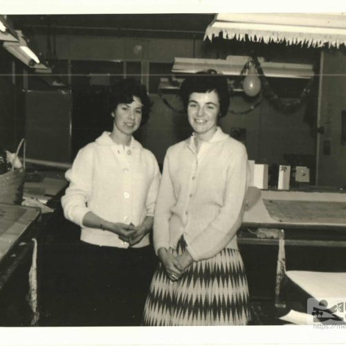 Carol Wootton and colleague