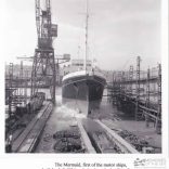 THV Mermaid launch in 1959 - one of four tenders built by J S Whites